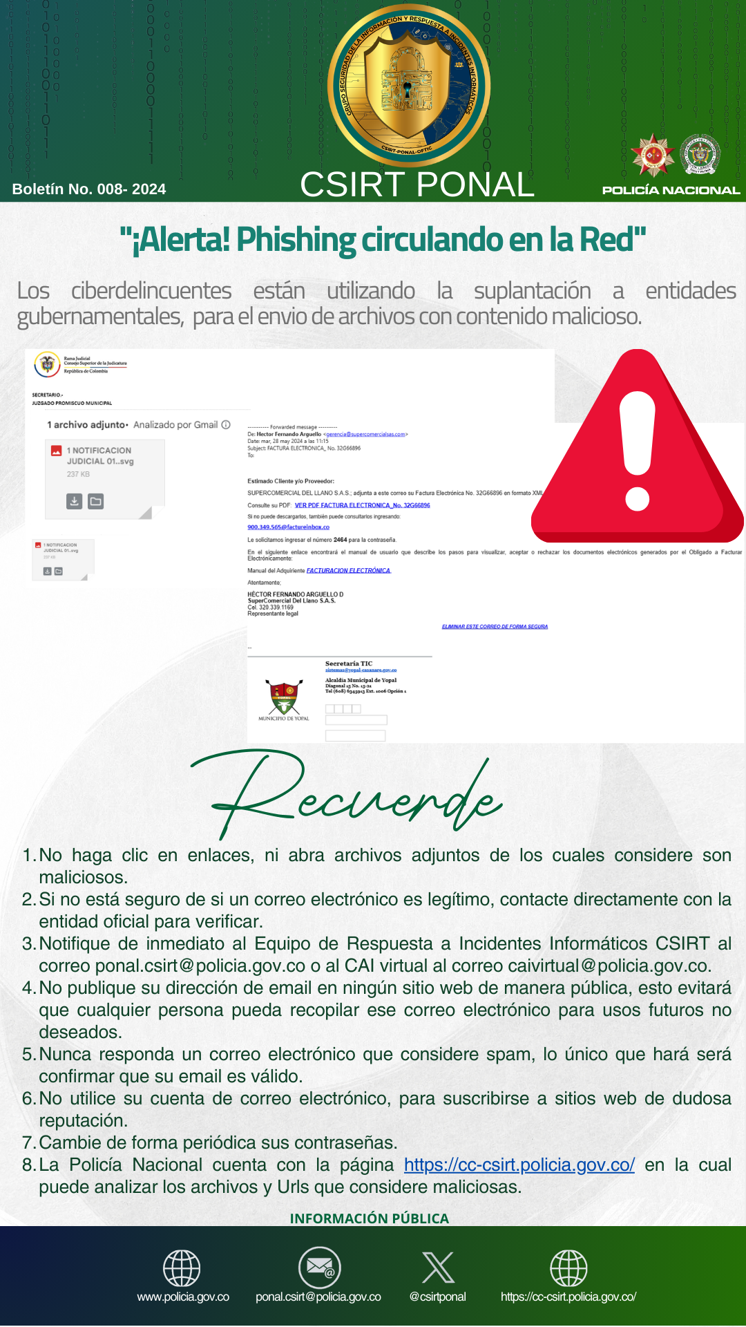 Boletín Informativo No. 008 - Alerta Phishing